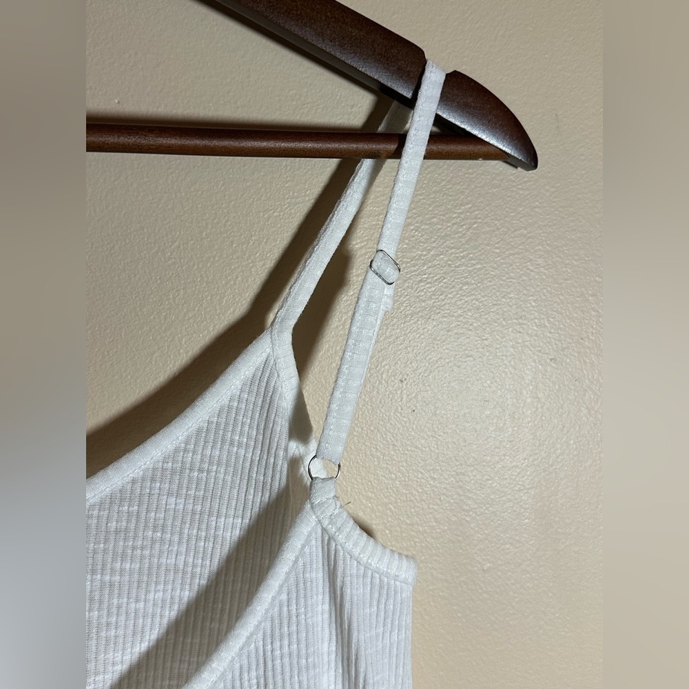 NWOT POL Fabric Block Eyelet Dress Cream Small - Picture 8 of 11